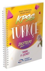 2020 KPSS Türkçe Defteri Murat Yayınları