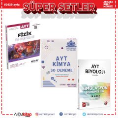 Miray AYT Fizik Çöz Kazan Kimya ve 3D Biyoloji Deneme Seti 3 Kitap