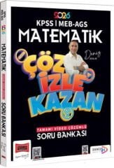 2026 KPSS MEB AGS Matematik Çöz İzle Kazan Tamamı Video Çözümlü Soru Bankası Yargı Yayınları