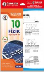 10.Sınıf Fizik Yaprak Test Özdebir Yayınları
