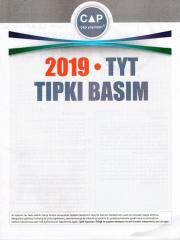 2019 TYT Tıpkı Basım Çap Yayınları