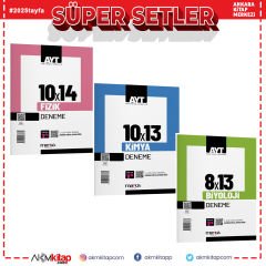 Marka Yayınları AYT Fizik Kimya ve Biyoloji Deneme Seti 3 Kitap