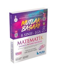 8.Sınıf LGS Matematik Mutlak Başarı Fasikül Soru Bankası Muba Yayınları