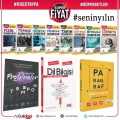 2022 Tayfa Dev Konu Seti ve AKM Paragraf Dil Bilgisi ile Tempo Problemler Soru Bankası Seti