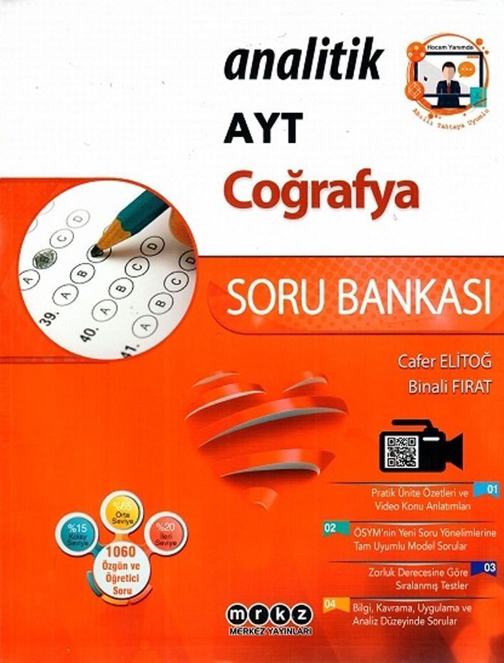 AYT Coğrafya Analitik Soru Bankası Merkez Yayınları