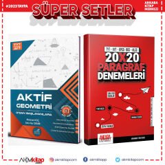Aktif TYT AYT Geometri 0 dan Başlayanlara ve AKM Paragraf Deneme Seti 2 Kitap