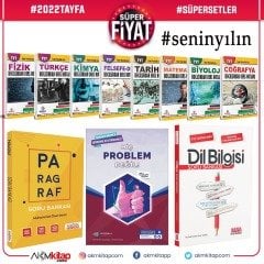 2022 Tayfa Dev Konu Seti ve AKM Paragraf Dil Bilgisi ile Antrenman Hiç Problem Değil Seti