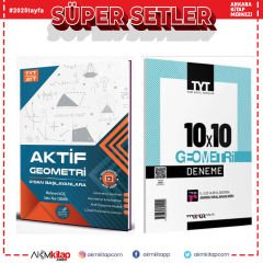 Aktif TYT AYT Geometri 0 dan Başlayanlara ve Marka Geometri Deneme Seti 2 Kitap
