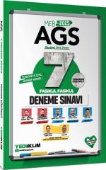 2025 MEB AGS Tamamı Çözümlü 7 Fasikül Fasikül Deneme Sınavı Yediiklim Yayınları