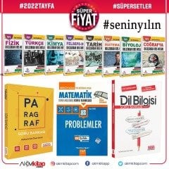 2022 Tayfa Dev Konu Seti ve AKM Paragraf Dil Bilgisi ile Çap Problemler Soru Bankası Seti
