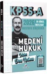 2026 KPSS A Medeni Hukuk Video Ders Notları Dizgi Kitap