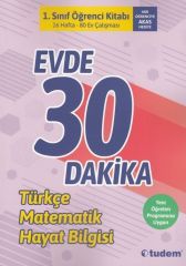 1. Sınıf Evde 30 Dakika Öğrenci Kitabı Tudem Yayınları