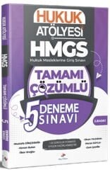 2026 Hukuk Atölyesi HMGS Hukuk Mesleklerine Giriş Sınavı Tamamı Çözümlü 5 Deneme Sınavı Dizgi Kitap