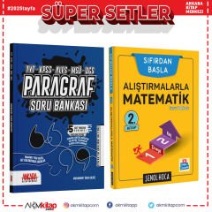 Şenol Hoca Alıştırmalarla Matematik 2 ve Ankara Kitap Merkezi Paragraf Soru Bankası Seti 2 Kitap
