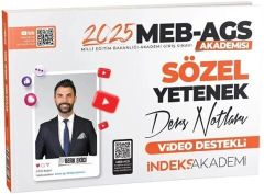 2025 MEB AGS Akademisi Sözel Yetenek Video Ders Notları İndeks Akademi