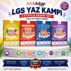 İntro Yayınları 7 den 8 e LGS Türkçe Matematik Fen ve İnkılap Seti 4 Kitap