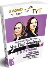TYT 3 Adımda Matematik Türkçe 5 li Deneme 3. Adım Benim Hocam Yayınları