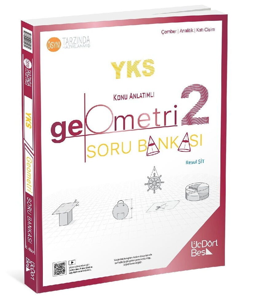 TYT AYT Geometri Soru Bankası 2. Kitap ÜçDörtBeş Yayınları