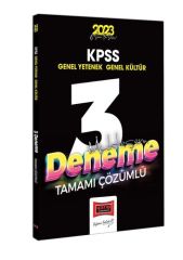 2023 KPSS Genel Kültür Genel Yetenek Tamamı Çözümlü Muhteşem 3 Deneme Sınavı Yargı Yayınları