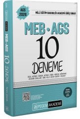 2026 MEB AGS Tamamı Çözümlü 10 Deneme Pegem Yayınları