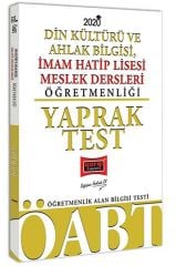 2020 ÖABT Din Kültürü ve Ahlak Bilgisi İmam Hatip Lisesi Meslek Dersleri Öğretmenliği Yaprak Test Yargı Yayınları