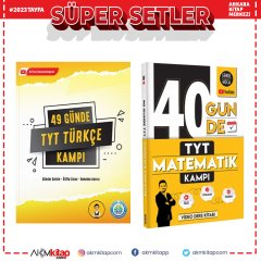 Gri Koç 49 Günde TYT Türkçe ve Şenol Hoca 40 Günde Matematik Kamp Seti 2 Kitap