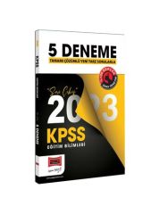 2023 KPSS Eğitim Bilimleri Tamamı Çözümlü Son Çıkış 5 Deneme Sınavı Yargı Yayınları