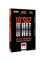 2023 KPSS Eğitim Bilimleri Tamamı Çözümlü 10'suz Olmaz 10 Deneme Sınavı Yargı Yayınları