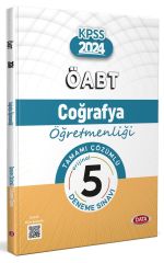 2024 ÖABT Coğrafya Öğretmenliği Tamamı Çözümlü 5 Deneme Sınavı Data Yayınları