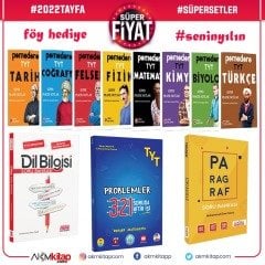 2022 Tayfa Pomodoro Konu ve AKM Paragraf Dil Bilgisi ile Tonguç TYT Rehber Matematik 321 Soruda Bitir İşi Seti