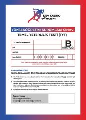YKS TYT Tüm Dersler Türkiye Geneli Deneme Dev Kadro Akademi Yayınları
