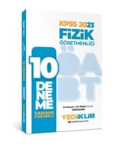2023 ÖABT Fizik Öğretmenliği Tamamı Çözümlü 10 Deneme Yediiklim Yayınları
