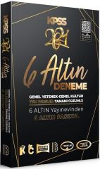 2021 KPSS Genel Yetenek Genel Kültür 6 Altın Deneme Benim Hocam Yayınları