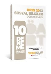 2023 ÖABT Sosyal Bilgiler Öğretmenliği Tamamı Çözümlü 10 Deneme Yediiklim Yayınları