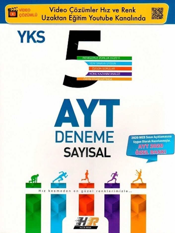 AYT Sayısal Özel 5 li Deneme Hız ve Renk Yayınları