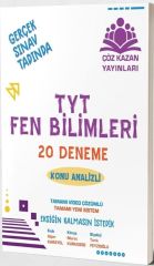 TYT Fen Bilimleri 20 li Tamamı Video Çözümlü Denemeleri Çöz Kazan Yayınları