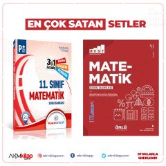 11.Sınıf Matematik Puan Yayınları 3 ü 1 Arada ve Ünlü Yayınları Best Soru Bankası Seti 2 Kitap