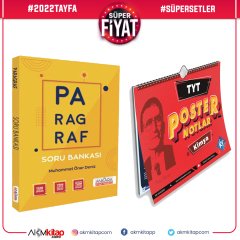 KR Akademi TYT Kimya Poster ve AKM Paragraf Soru Bankası Seti 2 Kitap