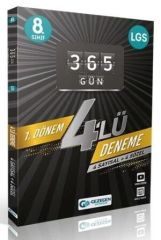 8. Sınıf LGS 1. Dönem 365 Gün 4 Çözümlü Deneme Gezegen Yayınları