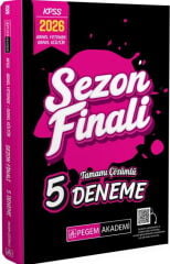 2026 KPSS Genel Yetenek Genel Kültür Sezon Finali Tamamı Çözümlü 5 Deneme Pegem Yayınları