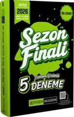 2026 KPSS Ön Lisans Genel Yetenek Genel Kültür Sezon Finali Tamamı Çözümlü 5 Deneme Pegem Yayınları