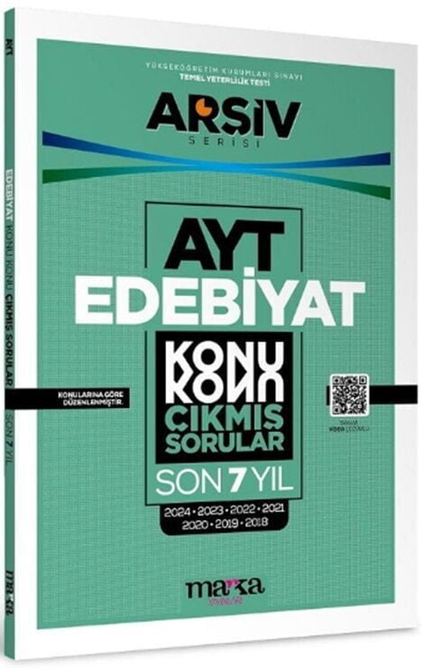 AYT Edebiyat Çıkmış Sorular Konu Konu Son 7 Yıl Tıpkı Basım Arşiv Serisi Marka Yayınları