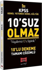 2021 KPSS Genel Yetenek Genel Kültür 10 suz Olmaz Tamamı Çözümlü 10 Deneme Yargı Yayınları