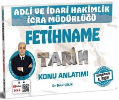 Adli İdari Hakimlik İcra Müdürlüğü FETİHNAME Tarih Konu Anlatımı Bekir Çelik