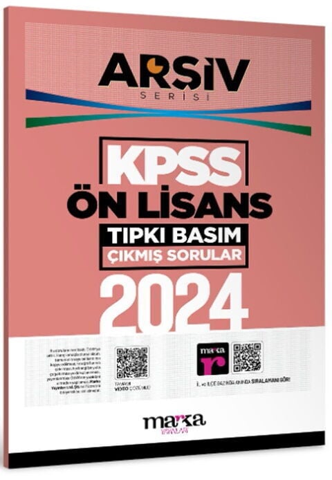 2024 KPSS Ön Lisans ARŞİV Serisi Tıpkı Basım Çıkmış Sorular Marka Yayınları