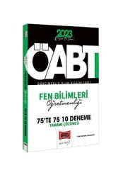 2023 KPSS ÖABT Fen Bilimleri Öğretmenliği Tamamı Çözümlü 10 Deneme Yargı Yayınları
