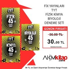 Fix Yayınları TYT Fizik Kimya Biyoloji Deneme Seti