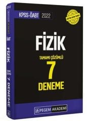 2022 KPSS ÖABT Fizik Tamamı Çözümlü 7 Deneme Pegem Yayınları