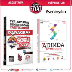Tonguç Akademi TYT 7 Adımda Matematik ve Benim Hocam Taktiklerle Paragraf Soru Bankası 2 Kitap Set