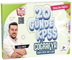 2026 KPSS 20 Günde Coğrafya Video Ders Notları Dizgi Kitap